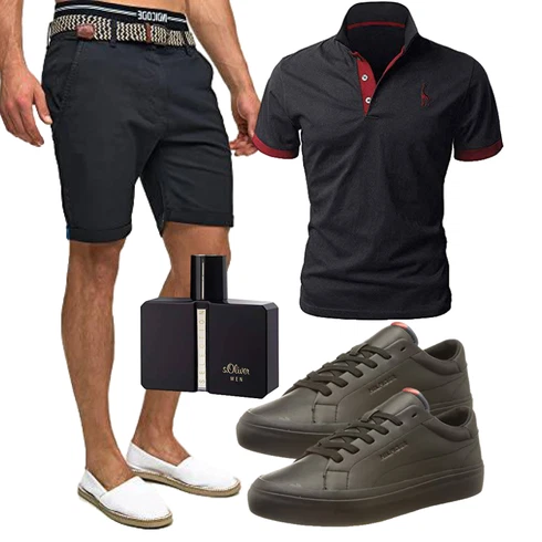 Schwarz/Dunkelblau/Dunkelgrau/Khaki/Blau Hemd Chino Shorts/Bermuda/Kurze Hose/Musselin Shorts Indicode kombinieren