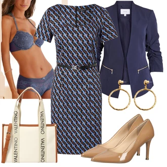 čipka Outfit sa Plava Muške cipele u veličini 11/Grudnjak sa žicom/Push-Up Grudnjak/Grudnjak prsnog kroja/Grudnjak Bez Žice/Grudnjak sa žicom/Bralette Grudnjak/Čipkasti grundjac/Mekani grudnjak/Balkonet Grudnjak Lascana "Krasni outfit za ured"