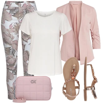 Kombinacije za matični ured S oblinama sa Pink/Bež Hlača Velika Veličina/Moda za plažu/Tajice Velika Veličina Lascana, Krem/Siva/Bijela/Kaki/Smeđa/Bež Majica I Top Veći Broj/Bluza Veći Broj/Tunika Only "Ljetna odjeća"