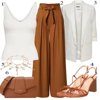 outfit mit Bela bershka "Poletna oblačila"