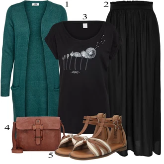 Old Money Outfit sa Crna Haljina Veći Broj/Hlača Velika Veličina Only "Tvoj otmjeni outfit"Look: 20-ih godina, Prevelik, Elegantan, Old Money, Preodjeven