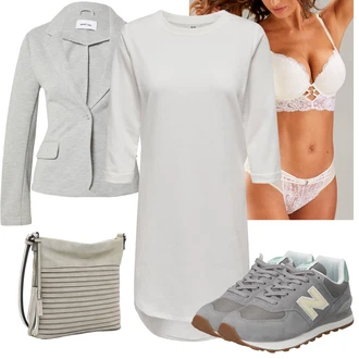 Svatba Outfit s Šedá/Krémová/Bílá/Fialová/Růžová Brazilské Kalhotky/Tanga/Klasické Kalhotky/Průsvitná kalhotka/Průhledná kalhotka/Spodní Kalhotky Lascana "Módní letní vzhled"Look: Bar, Matriční Úřad, Coachella, Koncert, Festival, Předsvatební, Svatba