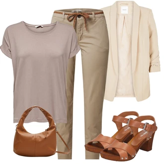 Outfit s Červená Dlouhé Šaty/Dlouhá tylová sukně/Doplňek/Dlouhý Zimní Kabát/Taška S.Oliver "Módní letní vzhled"