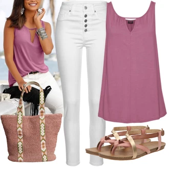 Unisex Outfit s Šedá/Bílá/Stříbrný/Krémová Kožená bunda/Džíny s Rozparkem/Kožené Boty/Termální Džíny/Sweat Džíny/Džíny s Nízkým Sedem/Džín s Nízkým Pasem/Dámské Džíny s Délkou 7/8/Push up Džín/Navlékací džíny/Slim Fit Džíny Buffalo "Módní letní vzhled"Look: Styl, Klasické, Cool, Venkovní, Bezešvé, Skromné, S průsvitem, Unisex