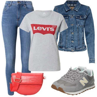 Kombinacije za Oktoberfest Denim/Traper sa Plava/Svjetloplava Kaput Only, Plava/Svjetloplava Traper Tajice/Jeggings VERO MODA "Odličan look za slobodno vrijeme"