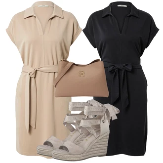 Outfit s Béžová ESPRIT, Černá ESPRIT "Outfit na léto"