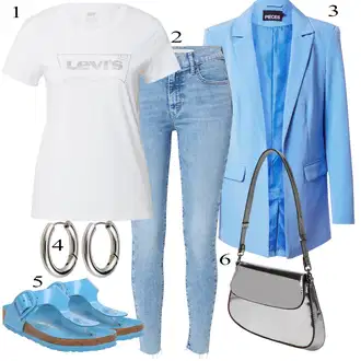 Outfit sa SvjetloPlava/Plava Odijelo Pieces "Tvoj otmjeni outfit"