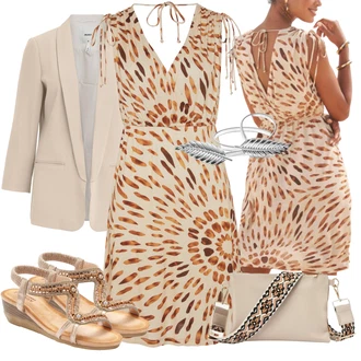 Outfit s Stříbrný/Šedá Ležérní pásek/Řemínek pro hodinky/Klasické Pásky/Náramek/Vlasový Doplněk Lascana "Outfit na léto"
