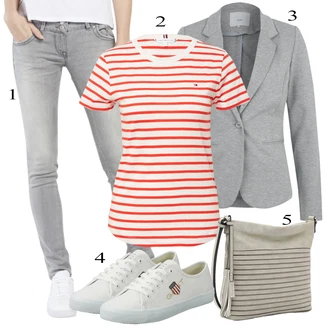 outfit mit Svetlo siva/Siva Ozke Kavbojke/Gležnarji/Kavbojke z Razporkom/Kavbojka z Nizkim Pasom/Kavbojka z Nizkim Pasom/Push up Kavbojke/Regular Fit Kavbojke/Usnjena Jakna/Usnjene Čevlje/Zožene Kavbojke/Moška Usnjena Jakna LTB "Poletna oblačila"