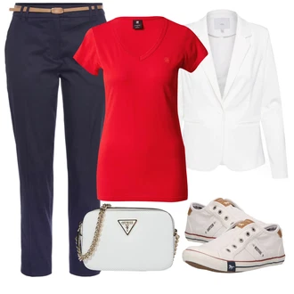 Outfity pro léto Chytrý příležitostný Svatba s Krémová/Bílá/Béžová Plátěná teniska/Nízká Teniska/Bota Bez Tkaničky/Letní tenisky/Vintage teniska/Úzká teniska/Textilní bota Mustang "Outfit na léto"Look: Ležérní, Skater, Chytrý příležitostný, Unisex, Svátek cukru, Den na pláži, Koncert, Škola, Svatba