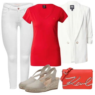 Elegantní Outfit s Bílá/Krémová Kožená bunda/Džín s Nízkým Pasem/Džíny s Nízkým Sedem/Kožené Boty/Push up Džín/Capri Džíny/Džíny s Rozparkem/Kotníková Bota/Zkrácené Džíny/Slim Fit Džíny/Dámské Džíny s Délkou 7/8 Only "Outfit na léto"Look: Styl, Burleska, Cool, Elegantní, Krásný, Univerzitní