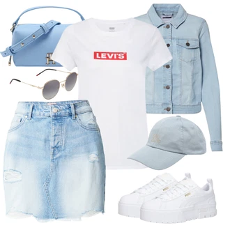 Outfit s Šedá millane "Outfit na léto"