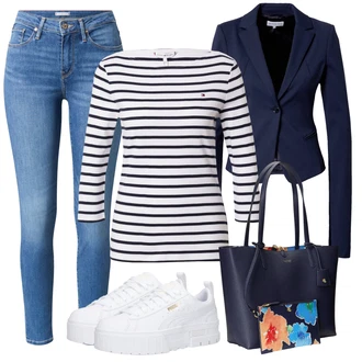 Krátká/mini Outfit s Černá Shopper taška/Doplňek Polo Ralph Lauren "Outfit na léto"