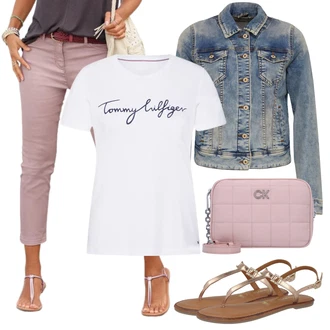 Outfit s Šedá Taška Přes Rameno Calvin Klein "Outfit na léto"