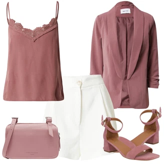 Outfit s Bílá river island "Perfektní na léto"