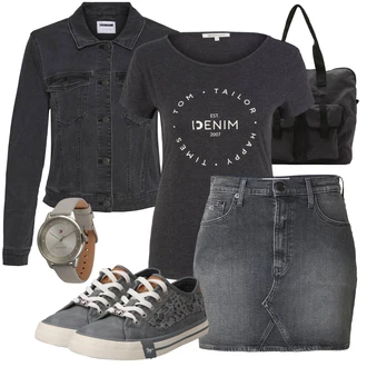 Outfit s Černá Jack Wolfskin "Perfektní na léto"
