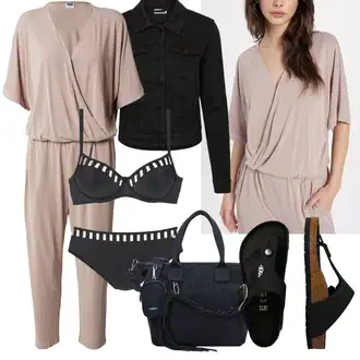 Gizeh Big Buckle Outfit s Černá/Krémová Pohodlný Sandál/Sandály na hřídeli/Sandál Dianette/Sandál S T Páskem/Přezková bota/Ortopedická pantofle Birkenstock "Perfektní na léto"