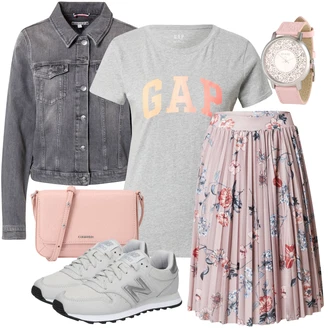 Outfity pro zábavu s Šedá Tričko/Móda Pro Plnoštíhlou Tričko & Top Móda Pro Plnoštíhlé GAP "Perfektní na léto"