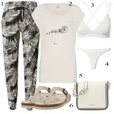 Hlače s Potiskom outfiti za dame image