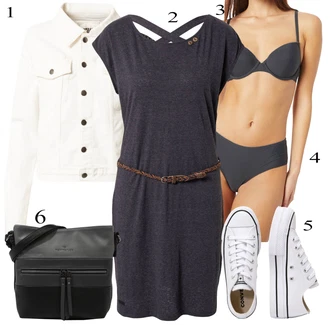Kombinacije za ljeto sa Siva Nekategorizirano Converse "Tvoj otmjeni outfit"