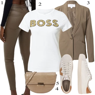 outfit mit Temno zelena Pull&Bear "Poletna oblačila"