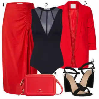 outfit mit Rdeča Torba za čez ramo Ted Baker "Poletna oblačila"