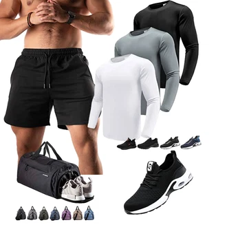 Moderne Outfit mit Schwarz Baggy Short/Kurze Hose/Musselin Shorts/Sweatshorts/Mesh Short ATHLETIC AESTHETICS "Sport Outfit"Look: Dad, Moderne, Chill, Sportlich, Unisex, Sexy, Disco, Schlichte, Schön, Coole, Lack