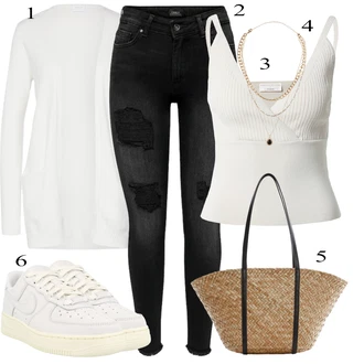 outfit mit Krem Nike Sportswear "Poletna oblačila"