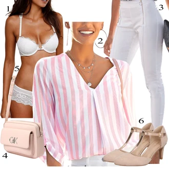 Outfit sa Pink Tunika A kroja/Duga Bluza/Klasična tunika/Otmjena Tunika/Slip-on Bluza/Tunika Majica/3/4 Bluza Lascana "Tvoj otmjeni outfit"