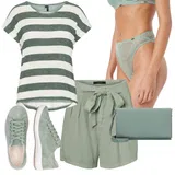 Kombinovat světle zelené kraťasy image