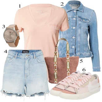 Kombinacije za Oktoberfest Denim/Traper sa Svjetloplava/Plava Nekategorizirano Pieces "Tvoj otmjeni outfit"