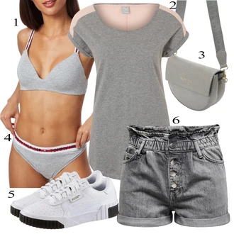 Outfit sa Bež/Pink/Smeđa/Ljubičasta Top za plažu/Tunika za Plažu/Majica/Majica s mrežicom/Zamotana Majica/Majica s vodopadnim izrezom/Majica kratkih rukava/Majica Za Mišiće Iriedaily "Tvoj otmjeni outfit"
