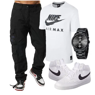Vintage Outfit mit Schwarz/Dunkelblau/Khaki Brandit "Casual Business Outfit"Look: Stil, Vintage, Techno, Hip Hop, 90er, Skater, Workwear, Rap