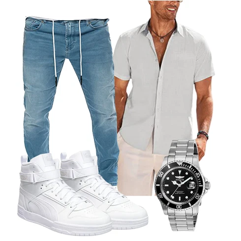 Kurzarm Grau/Hellgrau/Khaki Hemdbluse/Businesshemd/Bügelfreies Hemd/Business Hemd/Casual Hemd/Kurzarm Hemd COOFANDY kombinieren