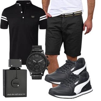 Casual Outfits Business mit Schwarz KTWOLEN "Cooles Outfit"Look: Casual, Classic, Coole, Rad, Business, Dad, Lack