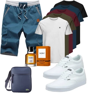 Party Outfits Schön mit Blau/Dunkelblau/Hellblau/Grau Chino Shorts/Cargo Short/Kurze Hose/Baggy Short/Bermuda/Musselin Shorts/Capri ZOXOZ "Cooles Outfit"Look: Boyfriend, Casual, Moderne, Schön, GoGo, Goa, Zuhause, Feine, Outdoor, Skater, Workwear, Maritim