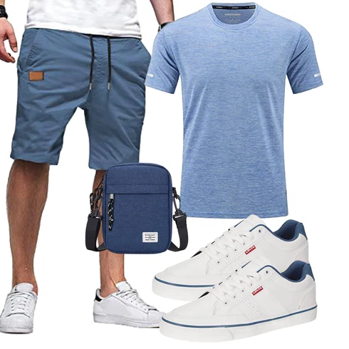 Herbst Blau/Grau/Dunkelblau/Hellblau Chino Shorts/Kurze Hose/Bermuda/Musselin Shorts/Baggy Short/Cargo Short/Sweatshorts JMIERR kombinieren