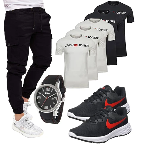 Elegant Schwarz/Dunkelblau/Lila/Khaki Jogger Hose/Cargo-JoggingHose/Capri/CargoHose/Cargo Short PITTMAN kombinierenLook: Feine, Empire, Outdoor, Rap, Lack, Coole, Smart Casual, Workwear, Casual, Techno, Unisex, Trendige, Streetwear, Elegant, Schlichte