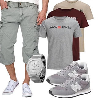 Casual Outfits Elegant mit Grau Unkategorisiert BERSIGAR "Cooles Outfit"Look: Leger, Dad, Feine, Indoor, Edel, Hard Rock, Elegant, Business, Classic, Outdoor, Boyfriend, Metal