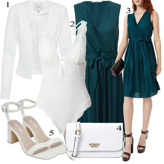 outfit mit Krem/Bela Plašč/Bluza in Tunika/Pletene velika velikost/Bluza velika velikost/Srajca & majica velike velikosti Ichi "poletni videz"