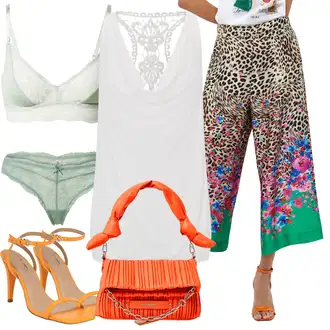 Boho Vjenčanje Outfit sa Bijela/Krem Tunika/Haljina Veći Broj Lascana "Outfit za ljeto"Look: Stil, Empire, Boho, Elegantan, Krštenje, Vjenčanje, Matični ured, Koncer, Posebne prigode