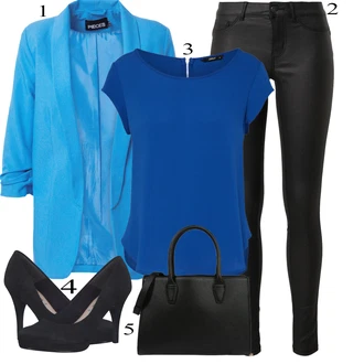 Poletne Outfiti mit Črna/Bela Usnjena Hlača/Pajkice Leginge v Videzu Usnja/Usnjena pajkica/Treggings/Skinny Hlače/Hlače iz Imitacije Usnja Pieces "poletni videz"