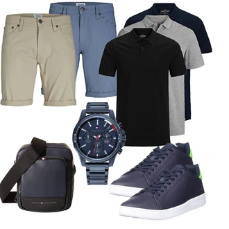 Casual Outfits Elegant mit Schwarz Unkategorisiert Tommy Hilfiger "Freizeit Outfit"Look: Stil, Premium, Elegant, Schick