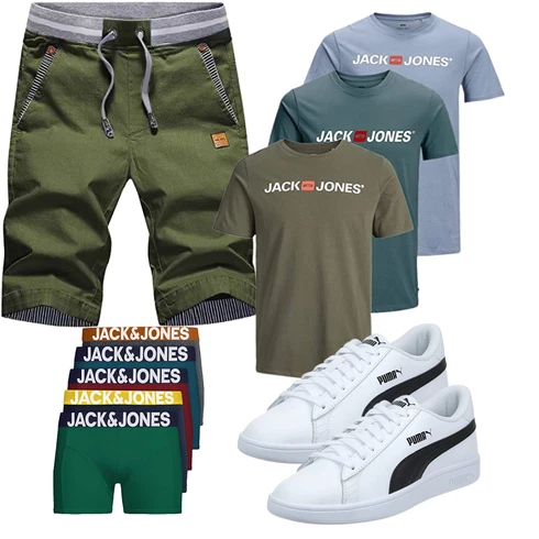 Herbst Dunkelgrün/Khaki Chino Shorts/Kurze Hose/Cargo Short/Bermuda/Musselin Shorts/Baggy Short/Capri JustSun kombinieren