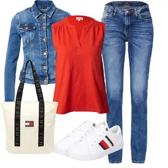 Krásný Outfit s Modrá/Růžová/Světle modrá Džíny s Rozparkem/Džín s Nízkým Pasem/Džíny Regular Fit/Girlfriend Džíny/Slim Fit Džíny/Džíny s Nízkým Sedem/Sportovní boty/Kožená bunda/Kožená Pánská Bund/Kožené Boty/Zimní bunda/Pánské tričko/Rovná Džína LTB "Lehký outfit"Look: Styl, 90tá léta, Ležérní, Cool, Moderní, Mom, Krásný