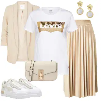 Kombinacije za univerzitet "Ležerni poslovni outfit"