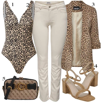 outfit mit Khaki/Bež/Rjava Gležnarji/Motoristične Kavbojke/Capri Kavbojke/Odrezane Kavbojke/Kavbojke z Razporkom/Push up Kavbojke/Usnjena Jakna/Ozke Kavbojke/Usnjene Čevlje/Termodžinsi/Zimska jakna Only "Poletna oblačila"