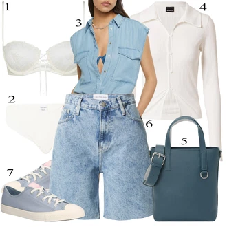 Poletne Outfiti mit Siva Converse "poletni videz"