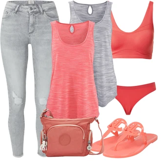 Outfit sa Pastelne boje Under Armour "Outfit za plažu"
