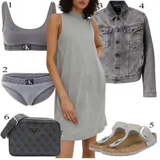 Outfity na zimu s Šedá/Světle šedá Žerzejové Šaty/Šaty Bez Rukávů/Pouzdrové Šaty/Tričkové šaty/Tunikové šaty Edited "Stylová letní nálada"